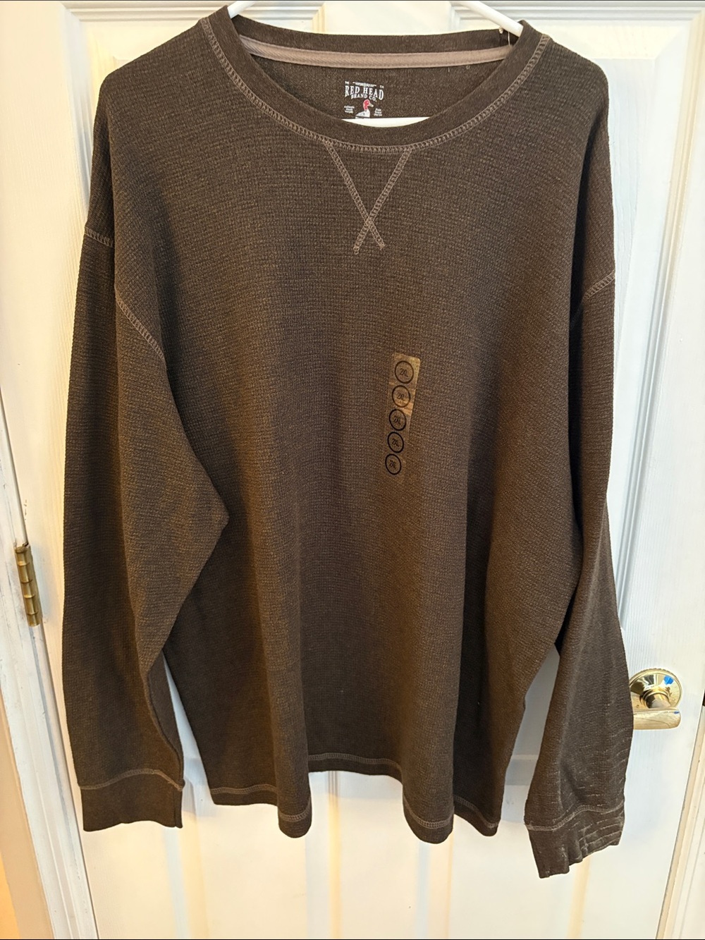 RedHead Men's Brown Crewneck Thermal Pullover NWT size 2x Bass Pro Shops